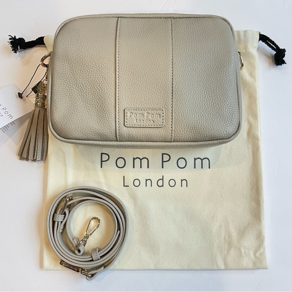 Pom Pom London STONE City Crossbody Bag Purse NWT